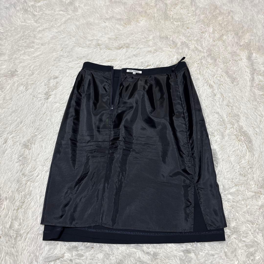 【極美品】　23区　セットアップ　スーツ　ノーカラー　濃紺　40　Lサイズ相当