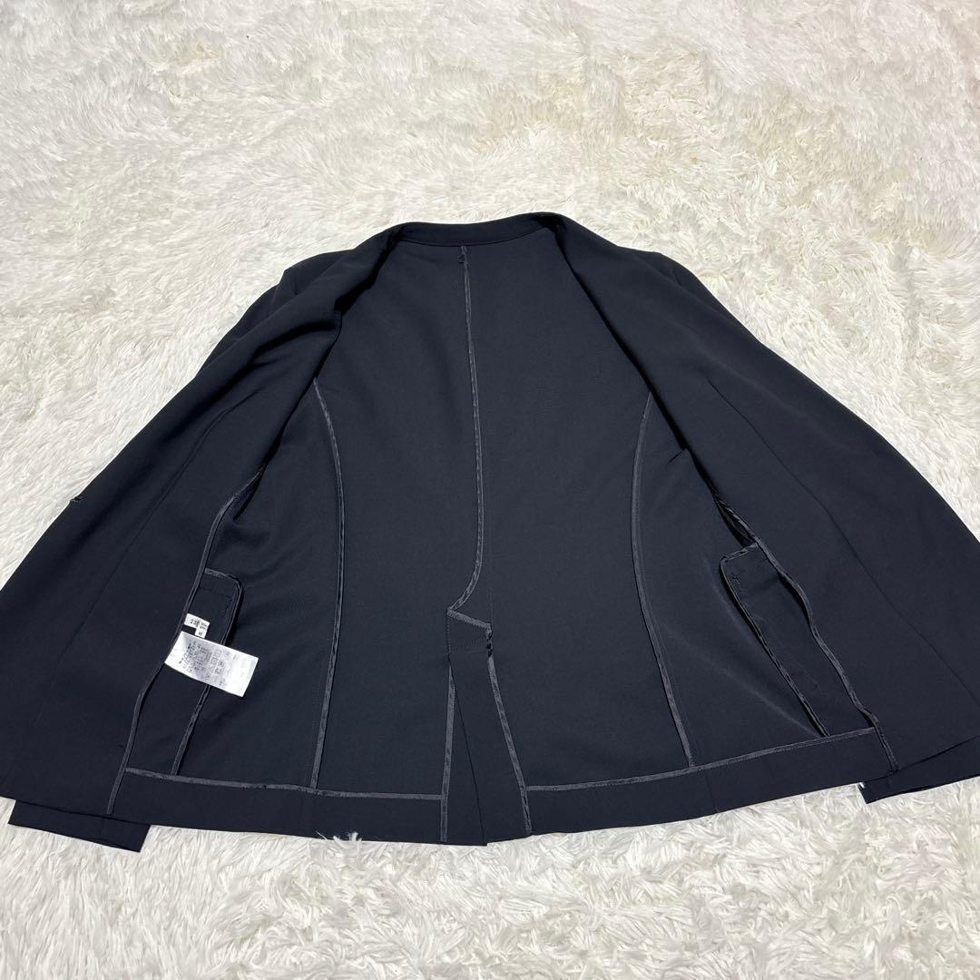 【極美品】　23区　セットアップ　スーツ　ノーカラー　濃紺　40　Lサイズ相当