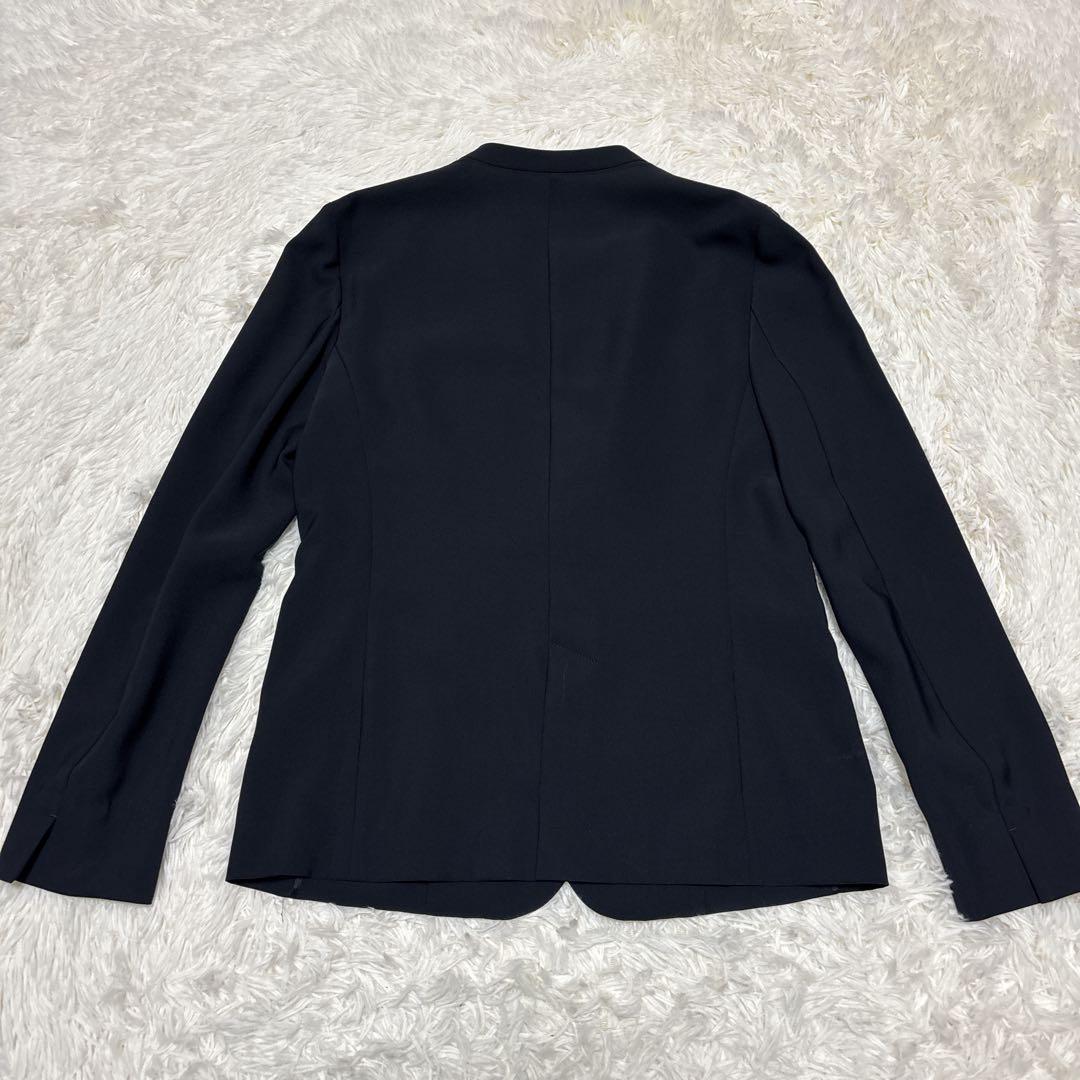 【極美品】　23区　セットアップ　スーツ　ノーカラー　濃紺　40　Lサイズ相当