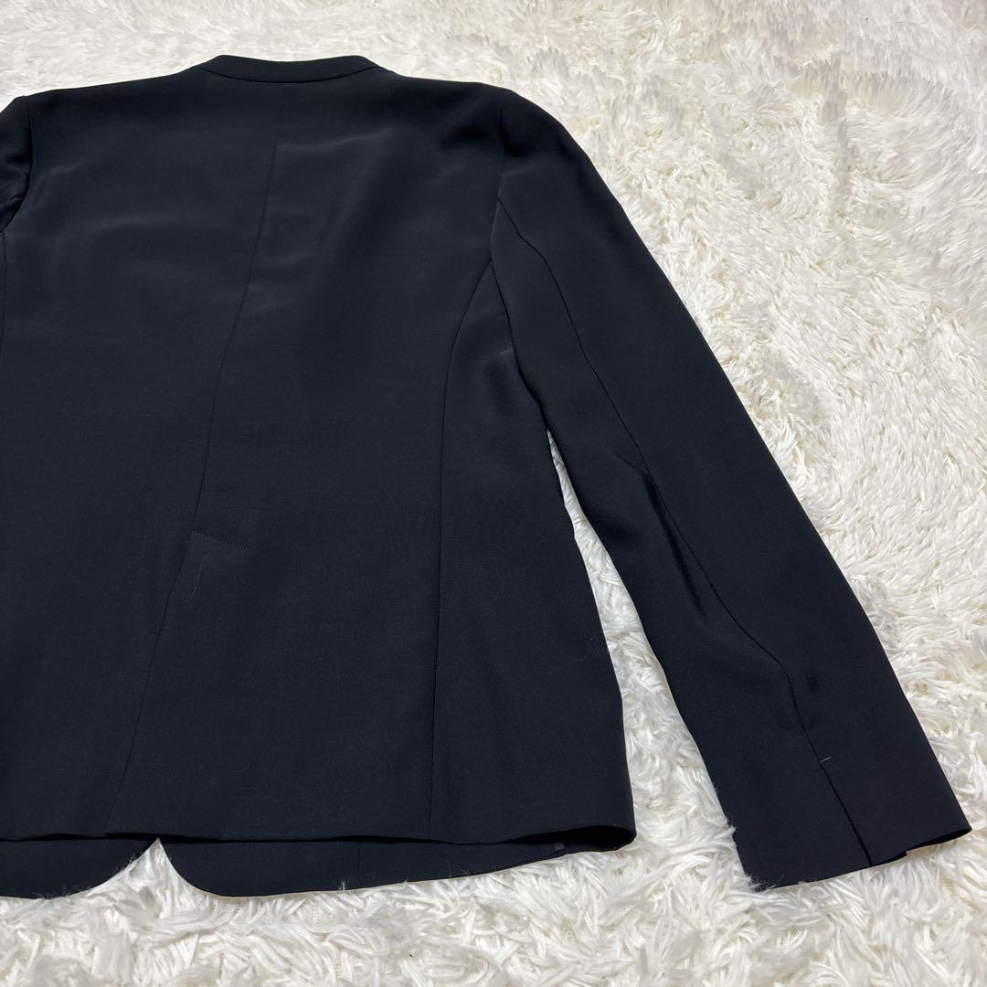 【極美品】　23区　セットアップ　スーツ　ノーカラー　濃紺　40　Lサイズ相当