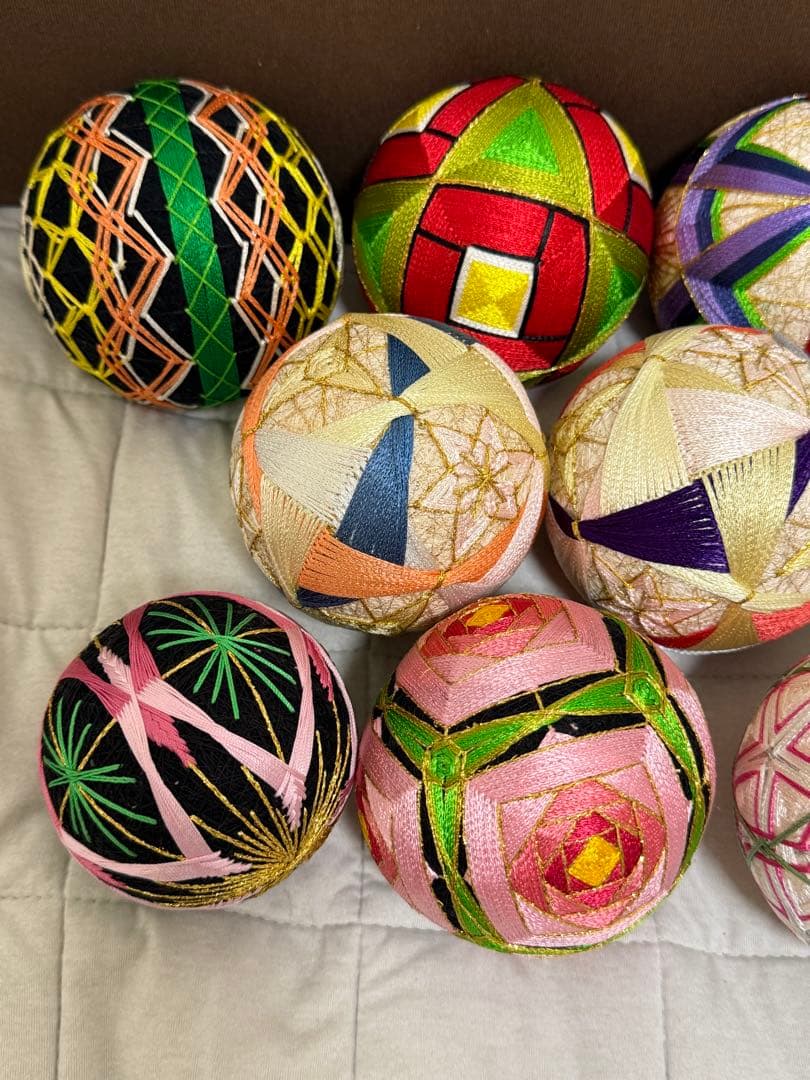 御殿まり　手毬　手鞠　ハンドメイド　手作り　8個セット　まとめ売り　お買い得