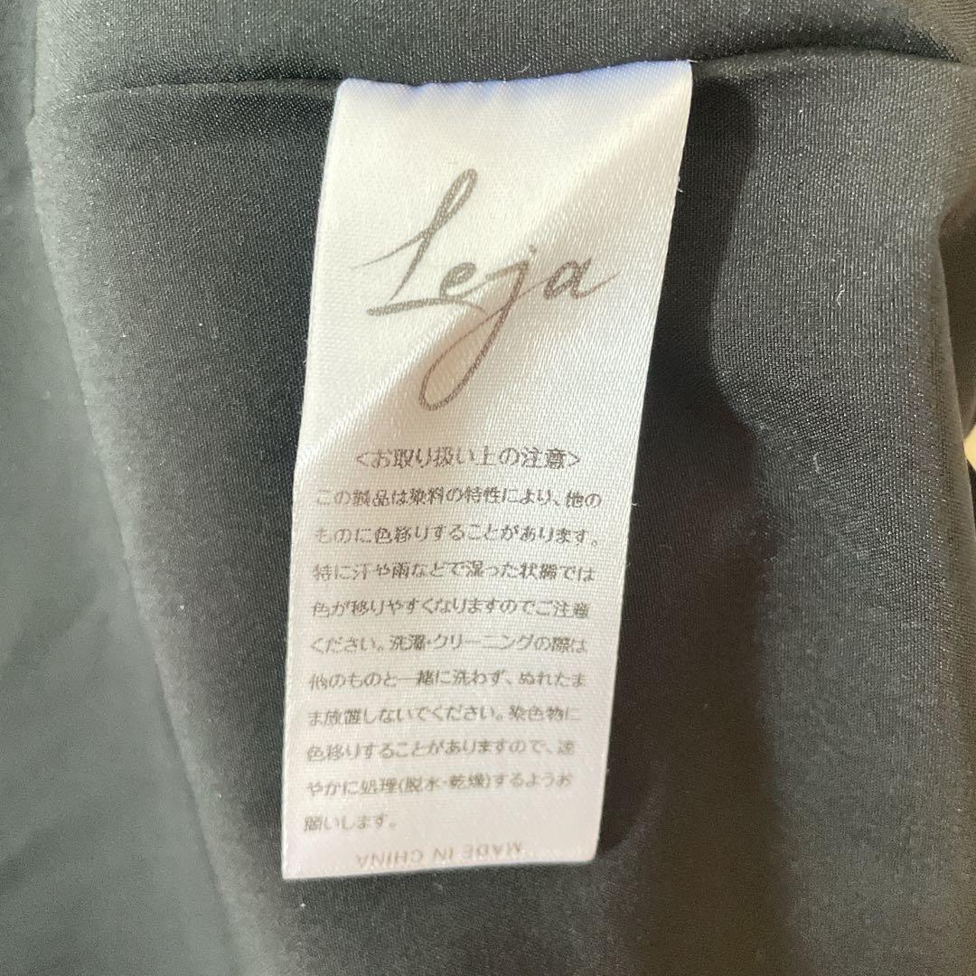 Leja シアースパンコールベロアIラインワンピースドレス　結婚式 お呼ばれ