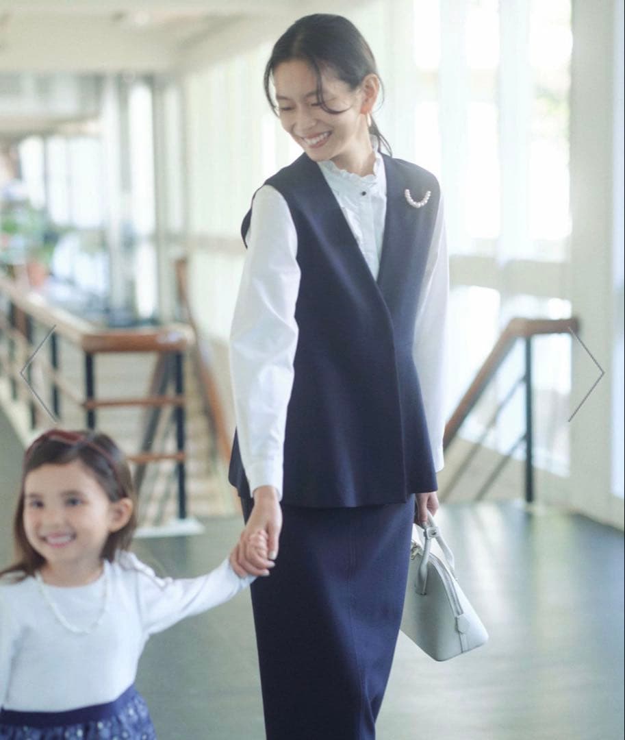 fleurie(フルリー) ペプラム ジレ