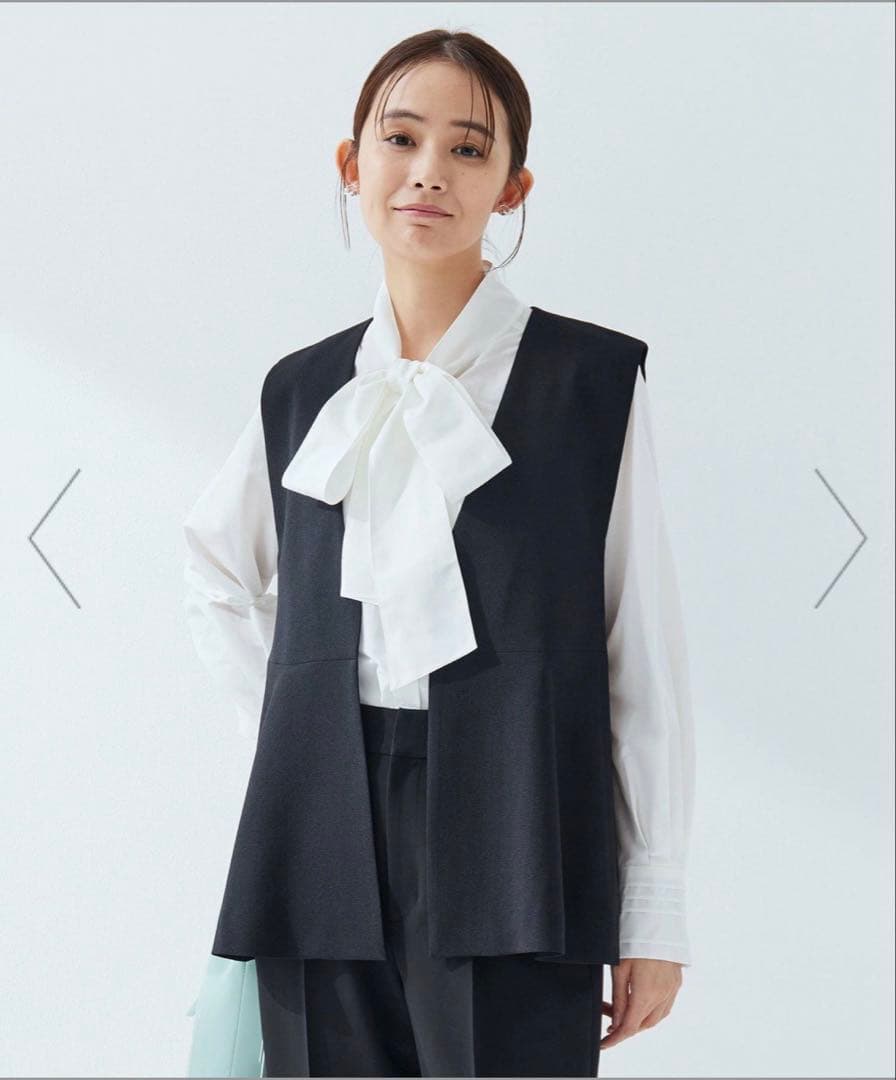 fleurie(フルリー) ペプラム ジレ