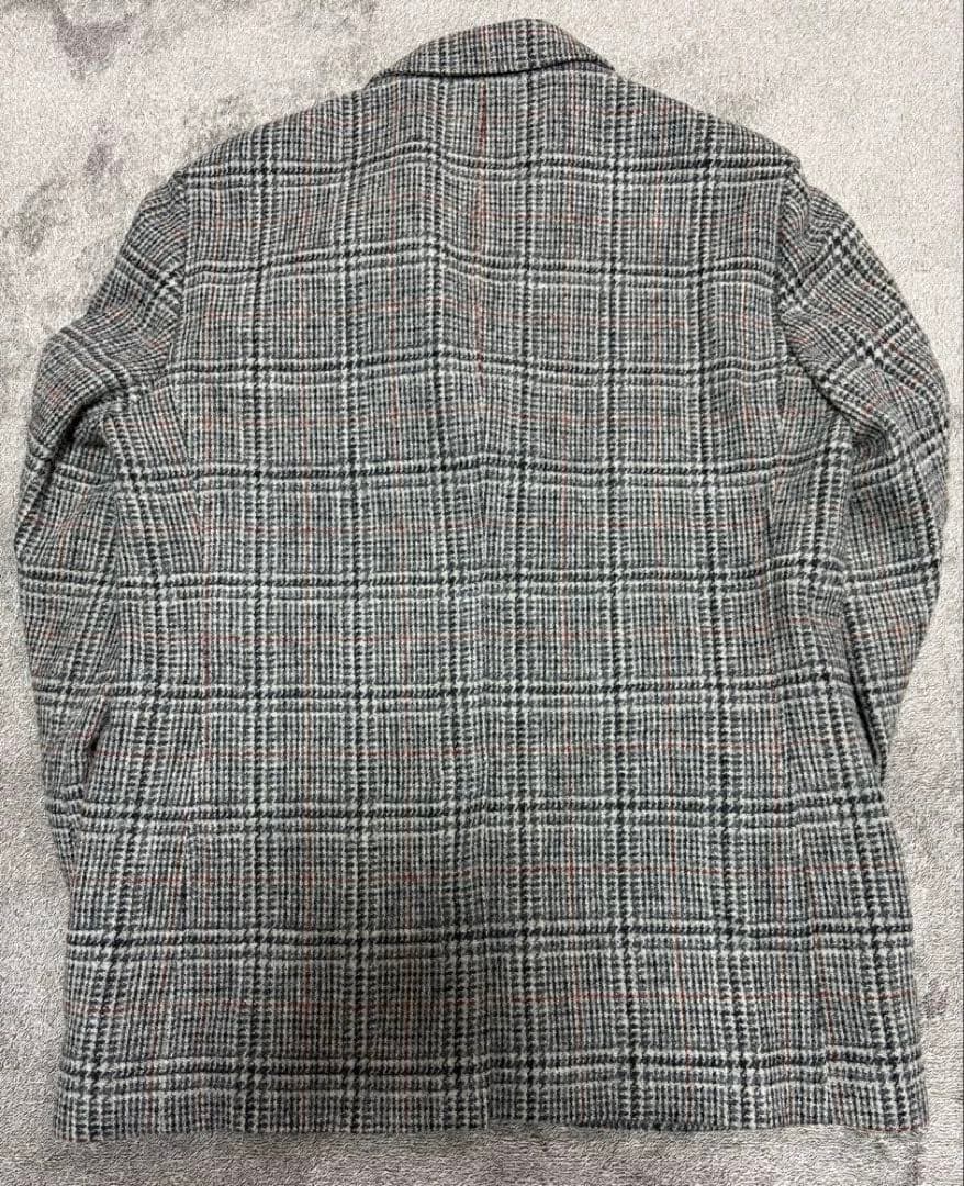 Papas+ テーラードジャケット ツイードコート ハリスツイード 千鳥格子