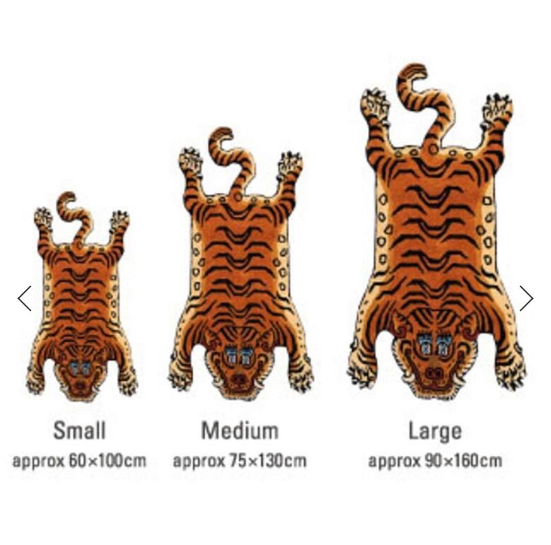 L 約160cm チベタンタイガーラグ Tibetan Tiger Rugトラ虎