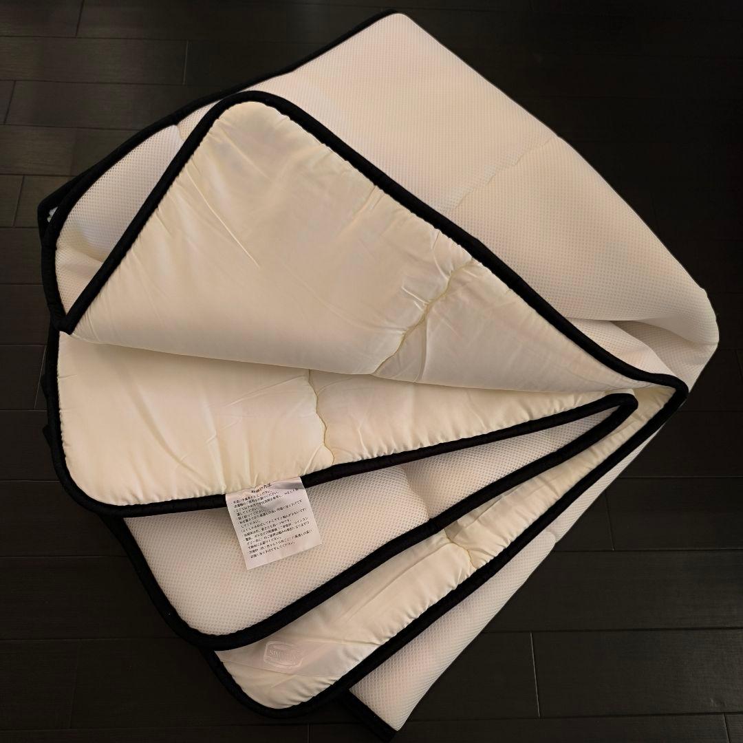 Simmons ベッドパッド ラグジュアリーコンポブラック LS1450 SD