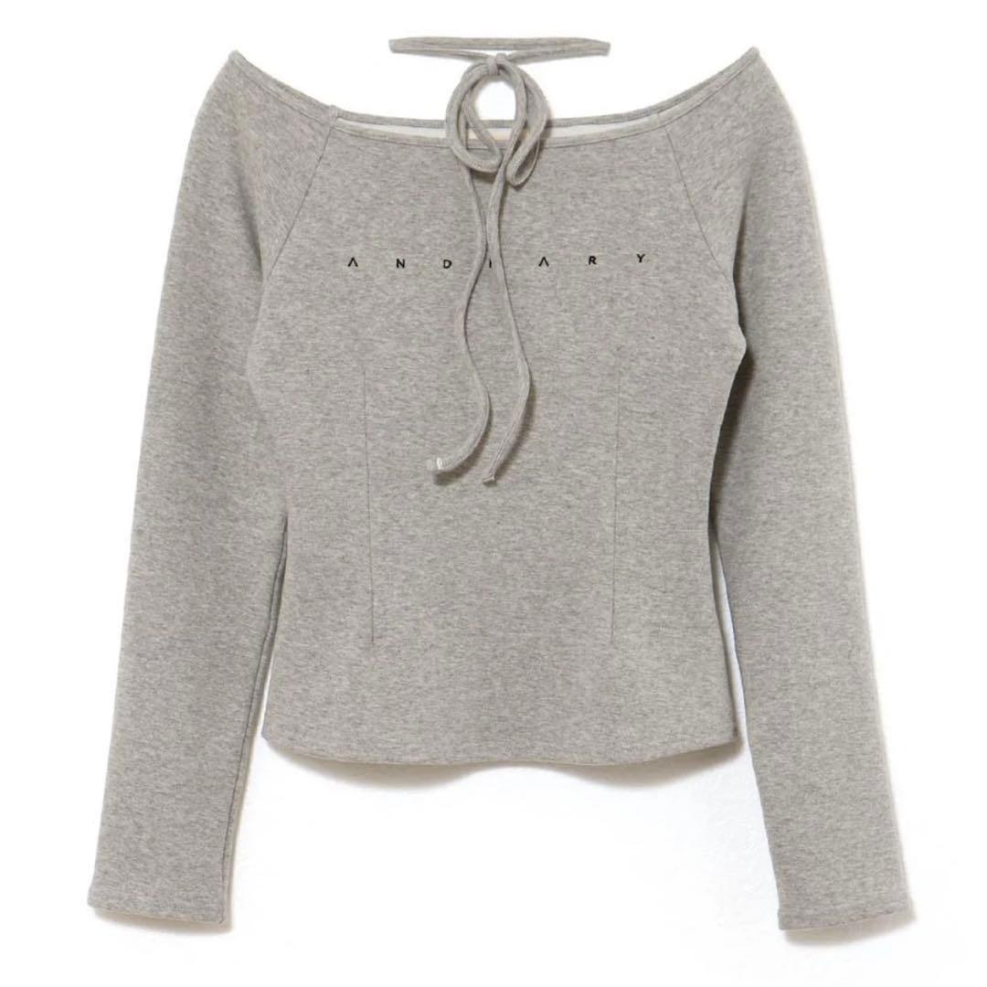 【新品タグ付き】ANDMARY Mary logo choker tops