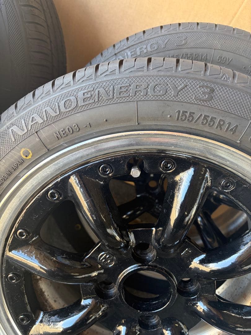 C*F様 ミラジーノ ラパン　軽ローダウン　ワタナベRS8 S S R 新品同様