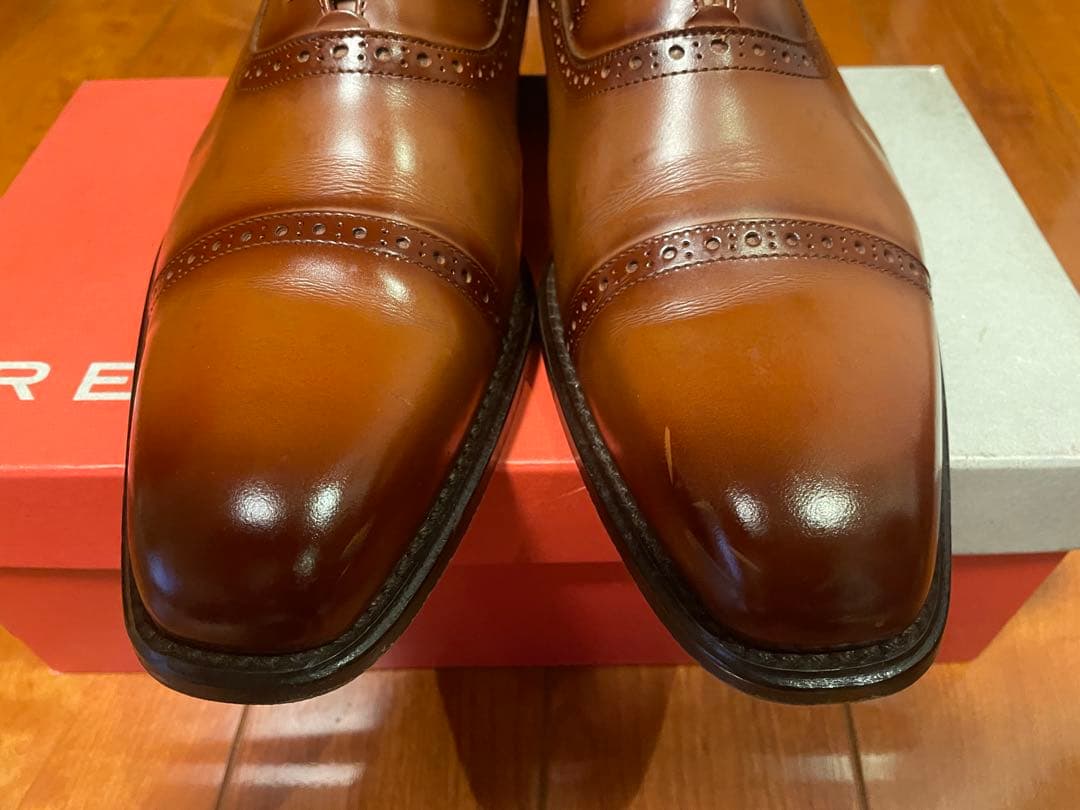 か*ね様 リーガル 122R 濃茶 26.0 ストレートチップ ビジネスシューズ