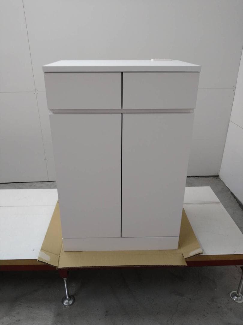 7057 シンプルキャビネット幅60 ホワイト