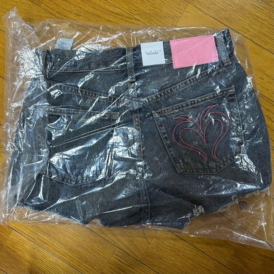 MOUSSY BEP HEART DENIM ショーツ サイズ1