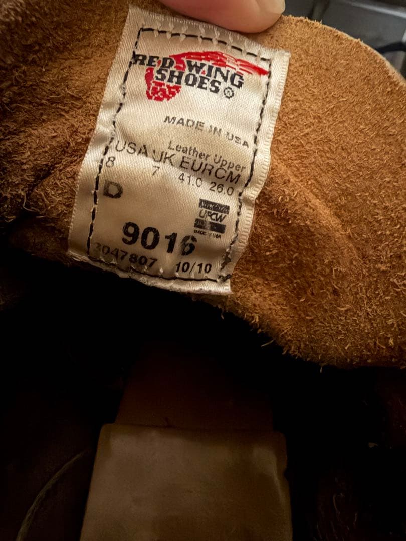 シ*ン様 【REDWING 】BECKMAN 9016 8D 26㎝（Vibra