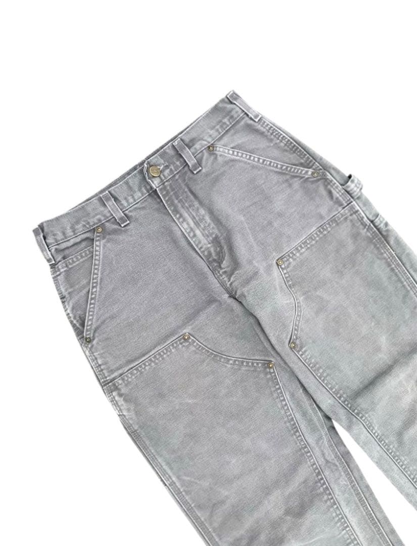 Carhartt B136 GVL ダブルニー グレー W30 L32