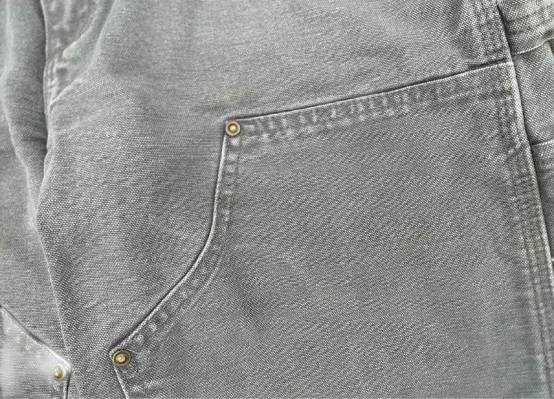 Carhartt B136 GVL ダブルニー グレー W30 L32
