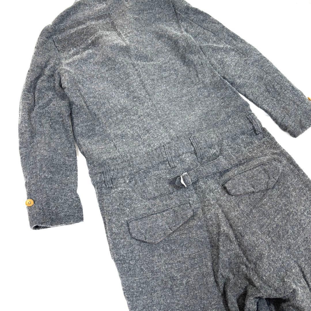 ジョンブル JOHN BULL ツイードウールオールインワン つなぎ M