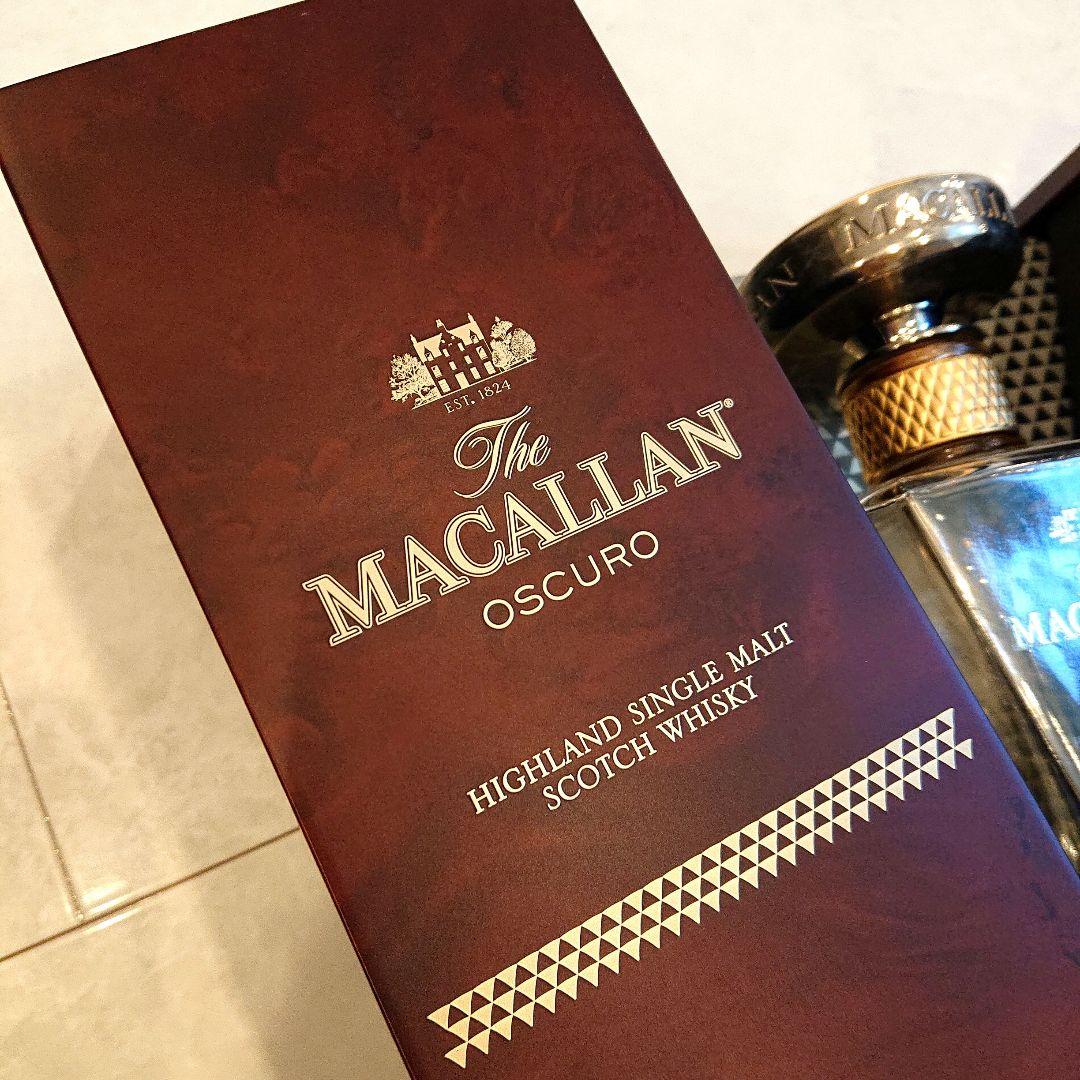 美品 マッカラン1824 オスクーロ 空瓶 箱 ウイスキー