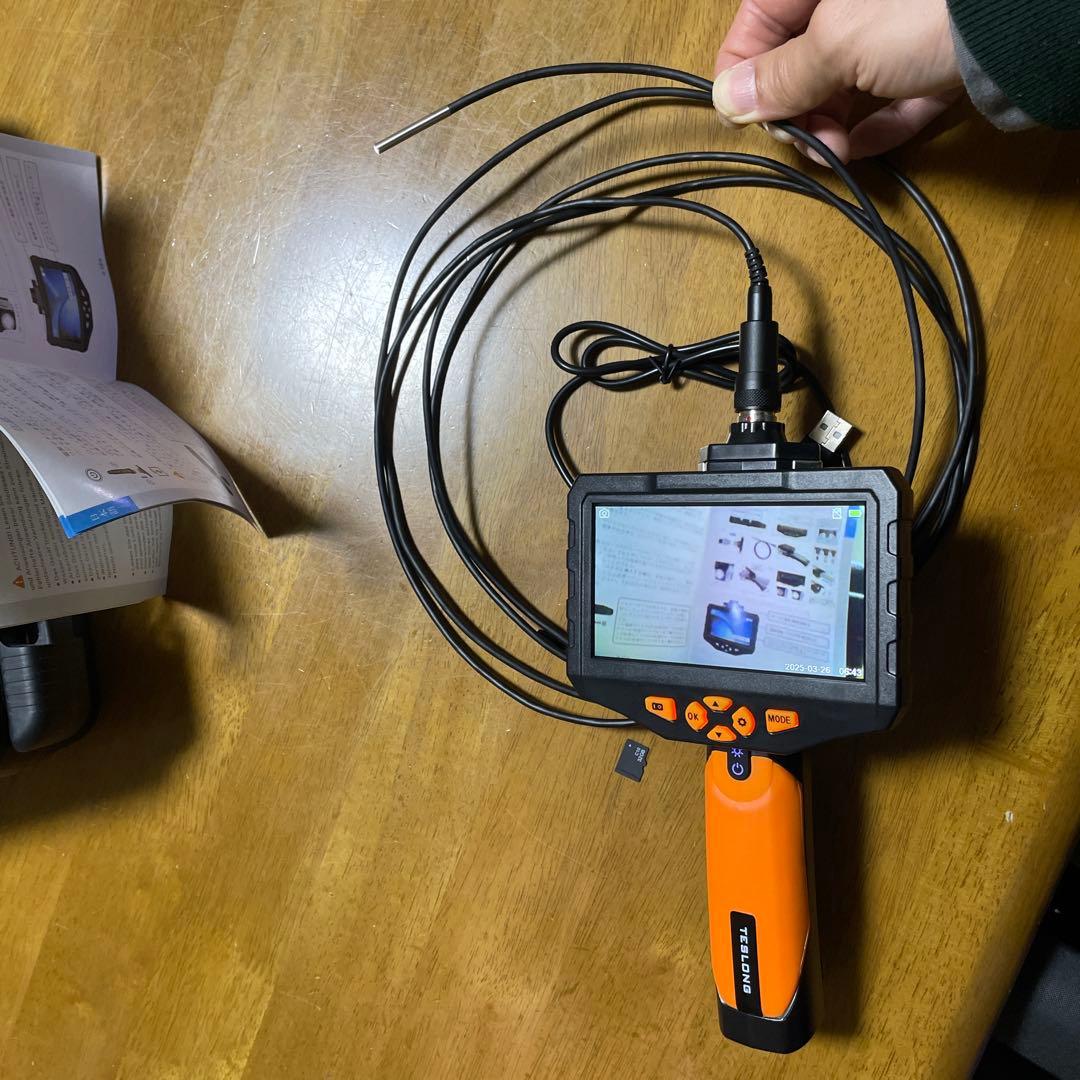 【美品】TESLONG製 ファイバースコープカメラ 工業用内視鏡 NTS300