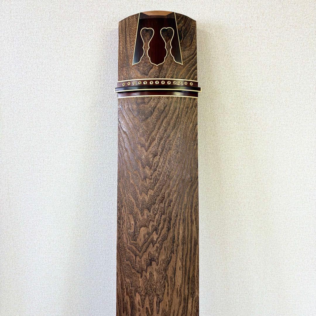 新品未使用 お琴 フルセット付属品付 上角すだれ彫 定価35万円相当 糸張り込