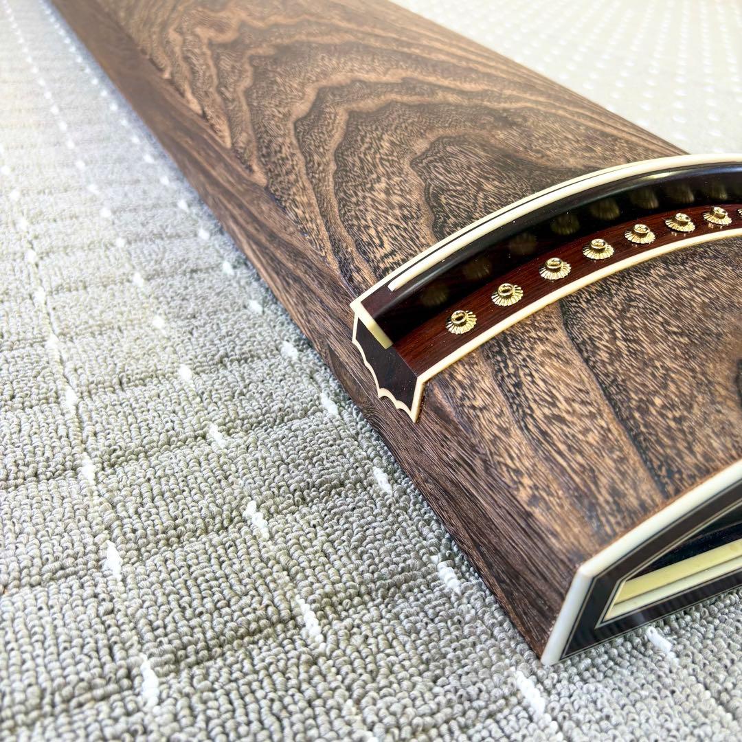 新品未使用 お琴 フルセット付属品付 上角すだれ彫 定価35万円相当 糸張り込