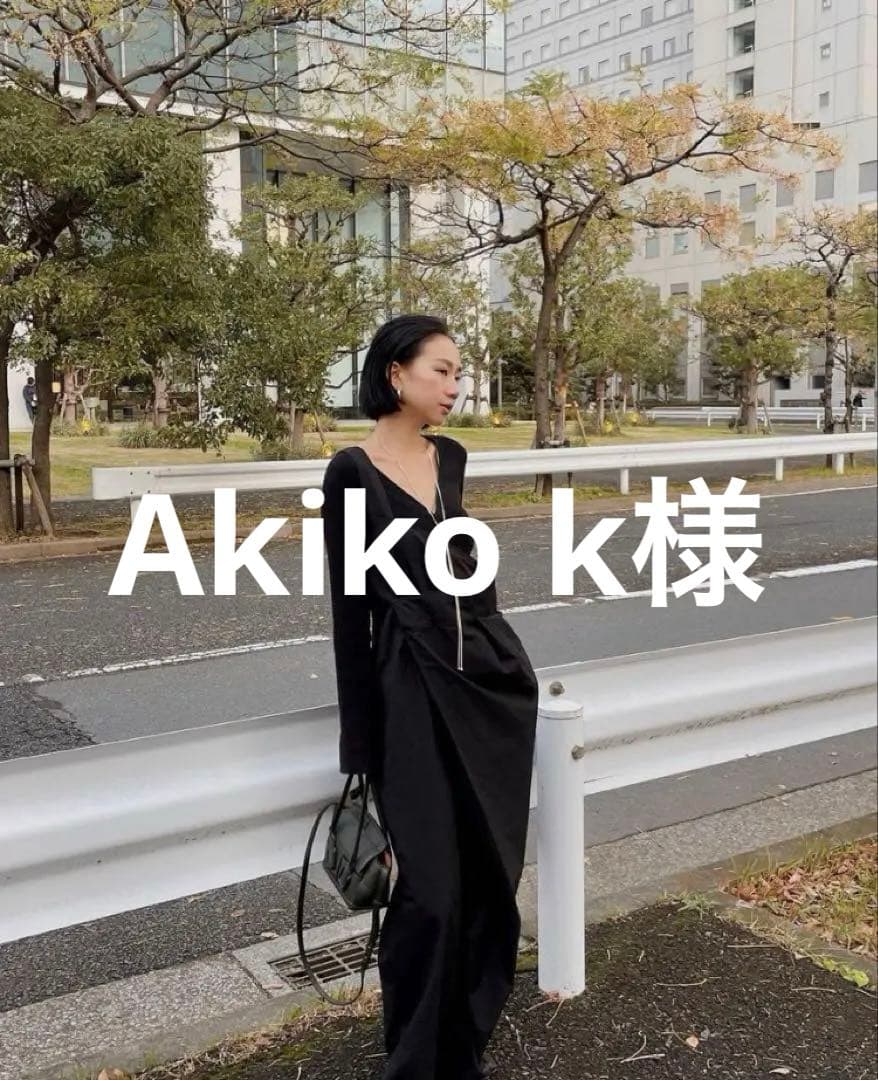 ワンショルダーラップワイドパンツ