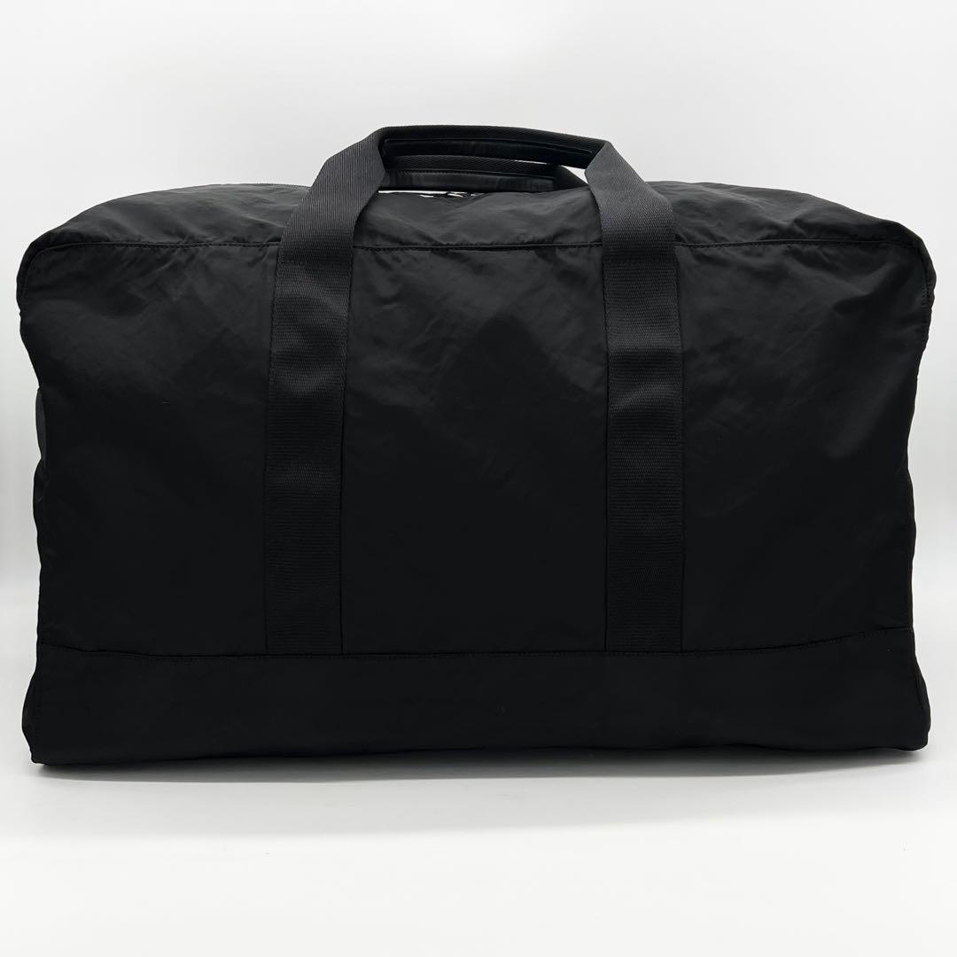 付属品完備 プラダ 2WAY ボストンバッグ 三角ロゴ 南京錠 鍵 ブラック 黒