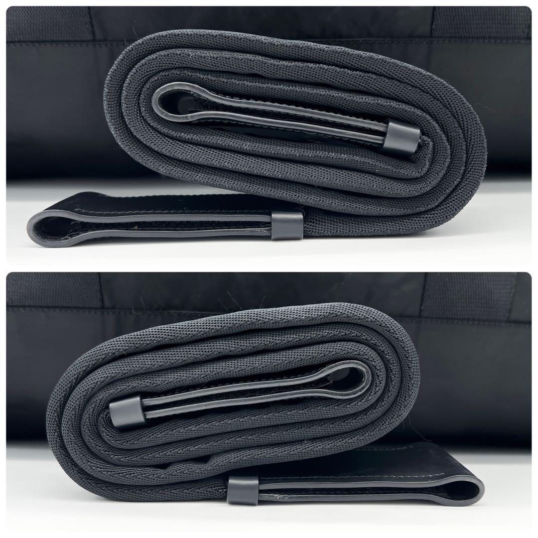 付属品完備 プラダ 2WAY ボストンバッグ 三角ロゴ 南京錠 鍵 ブラック 黒