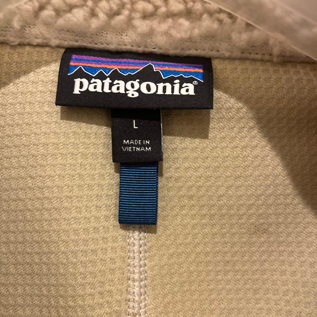 パタゴニア　フリース　ベスト　レトロX ホワイト/ネイビー　中古美品！