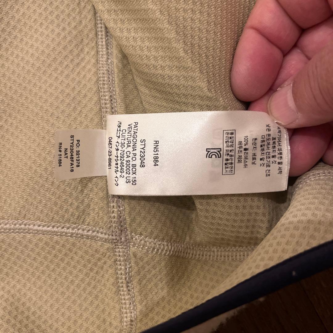 パタゴニア　フリース　ベスト　レトロX ホワイト/ネイビー　中古美品！