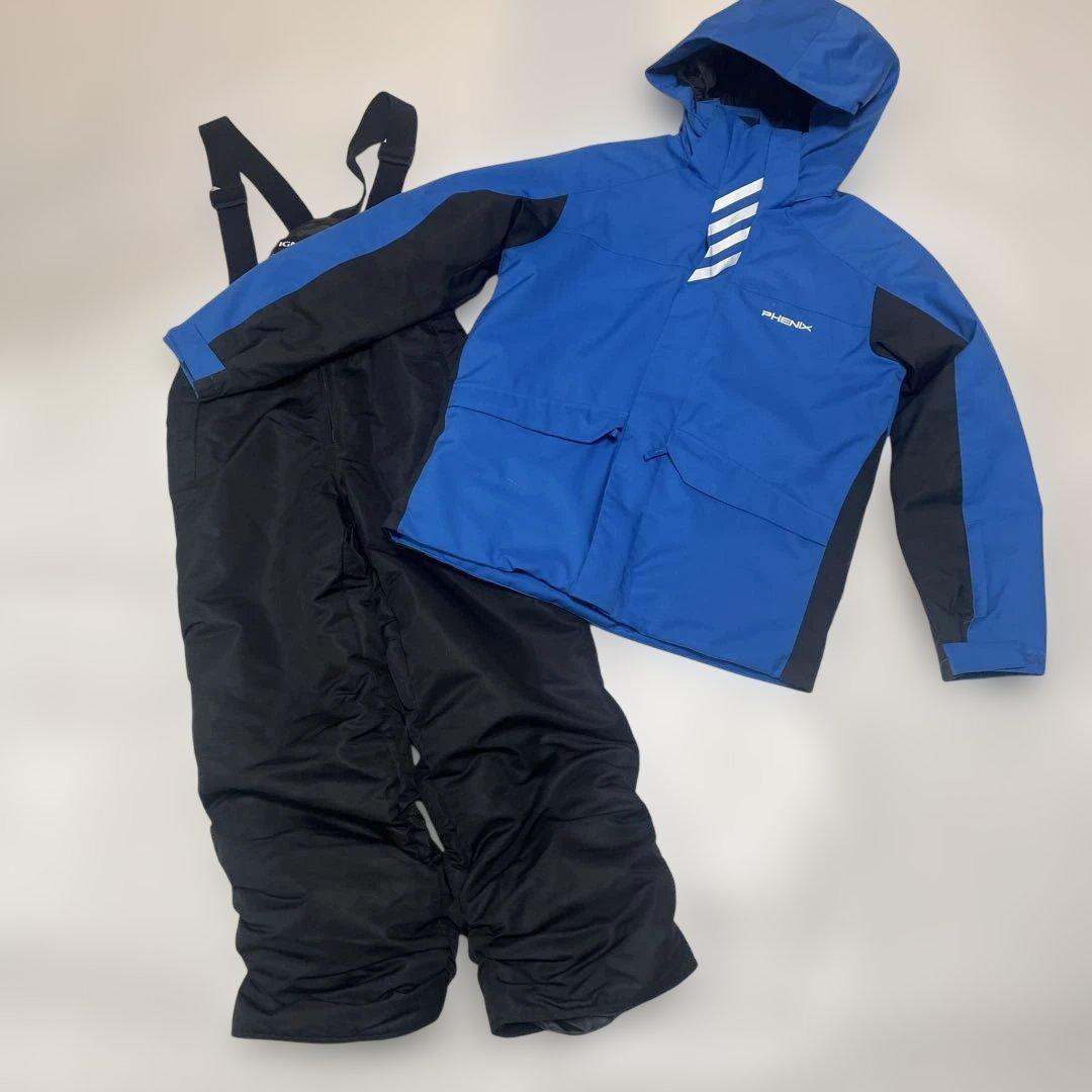 PHENIX 150サイズ　フェニックス　子ども用スキーウェア 青/黒