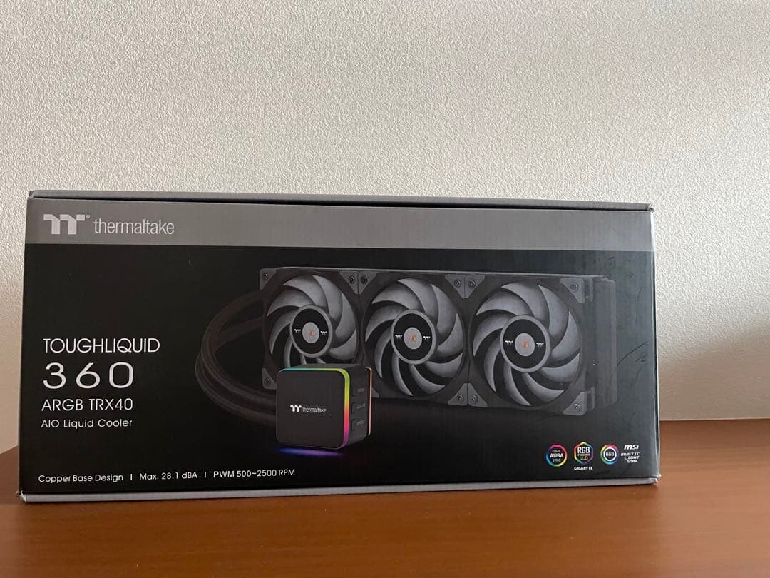 水冷ラジエーター　toughliquid 360 argb trx40