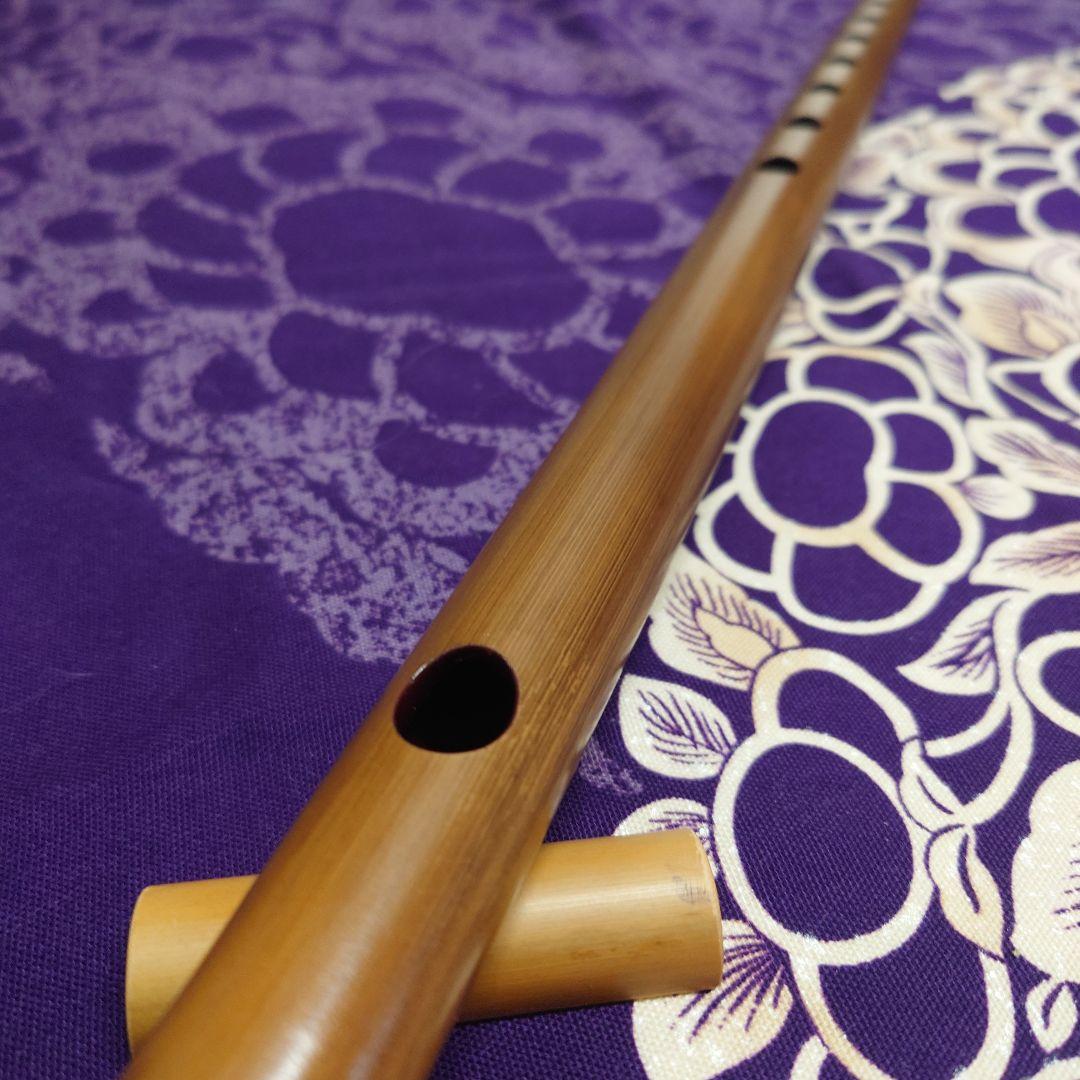 篠笛　古典調　四本調子　燻し