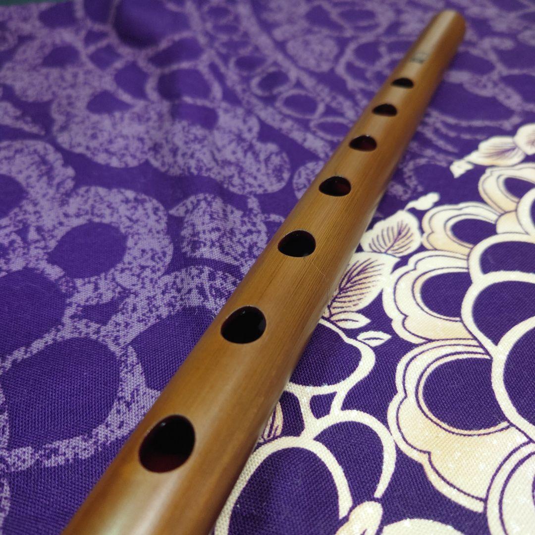 篠笛　古典調　四本調子　燻し