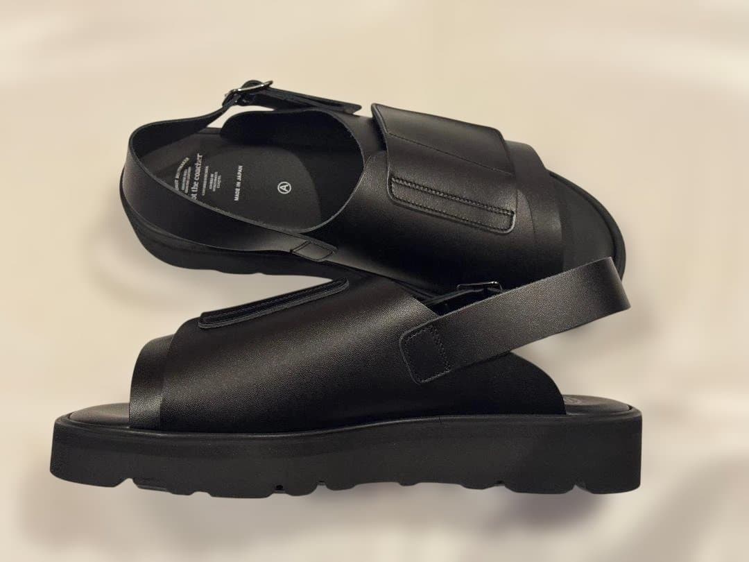 新品 FOOT THE COACHER 25SS レザーサンダル 定価4万円 靴