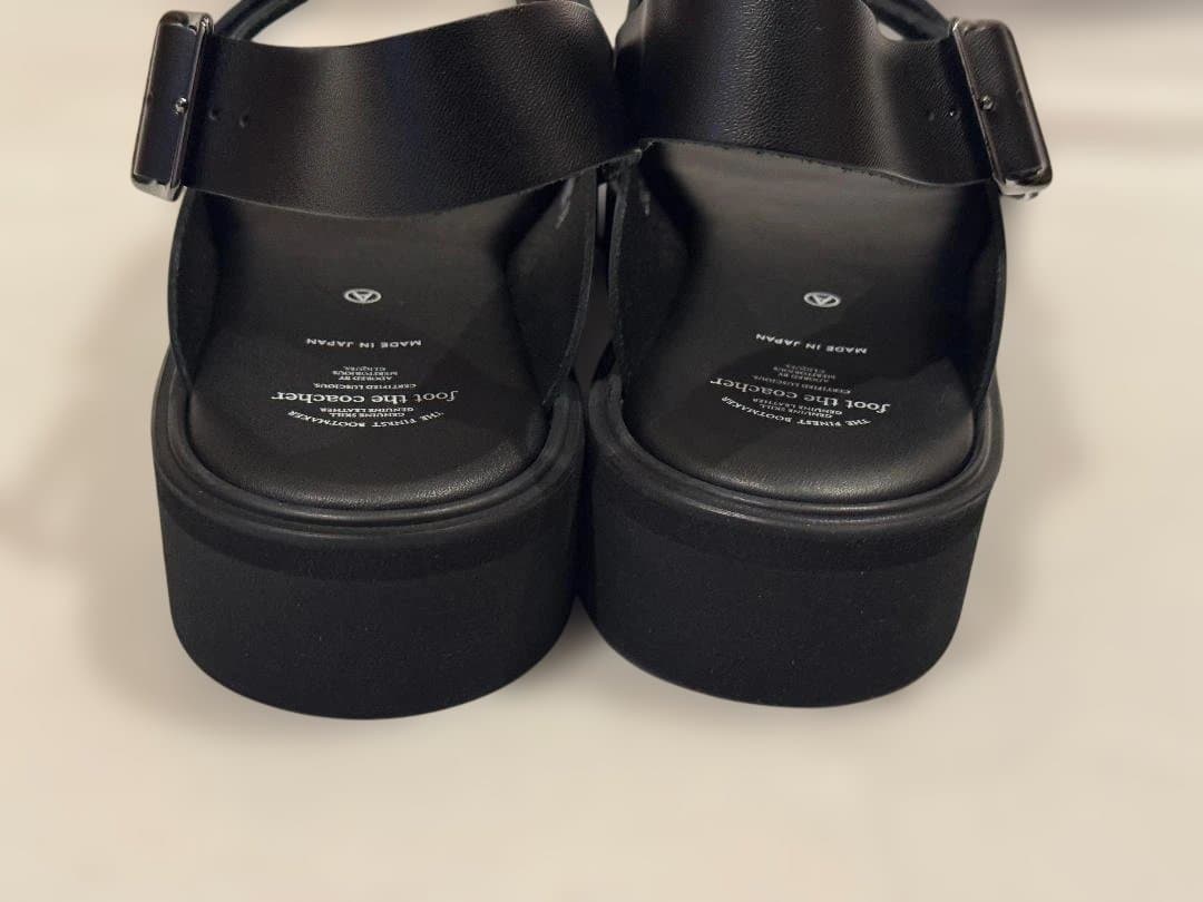 新品 FOOT THE COACHER 25SS レザーサンダル 定価4万円 靴