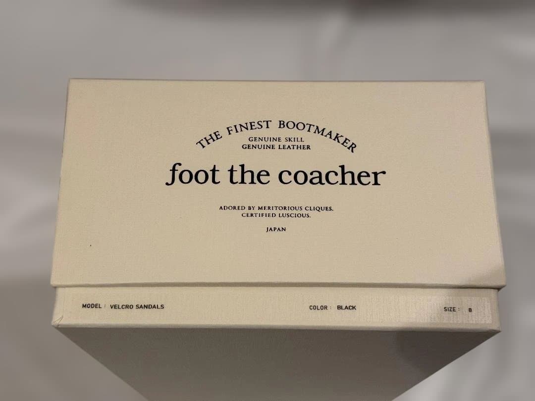 新品 FOOT THE COACHER 25SS レザーサンダル 定価4万円 靴