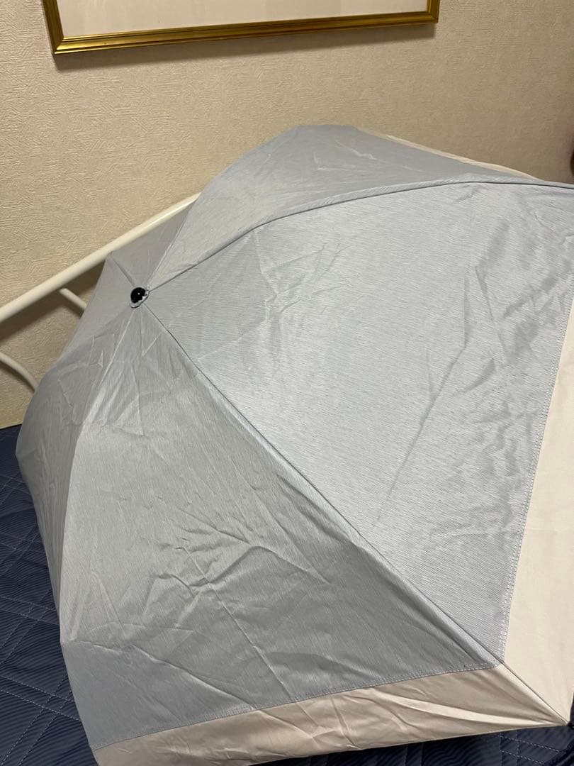 サンバリア　3段折　折りたたみ日傘 UVカット ブルー