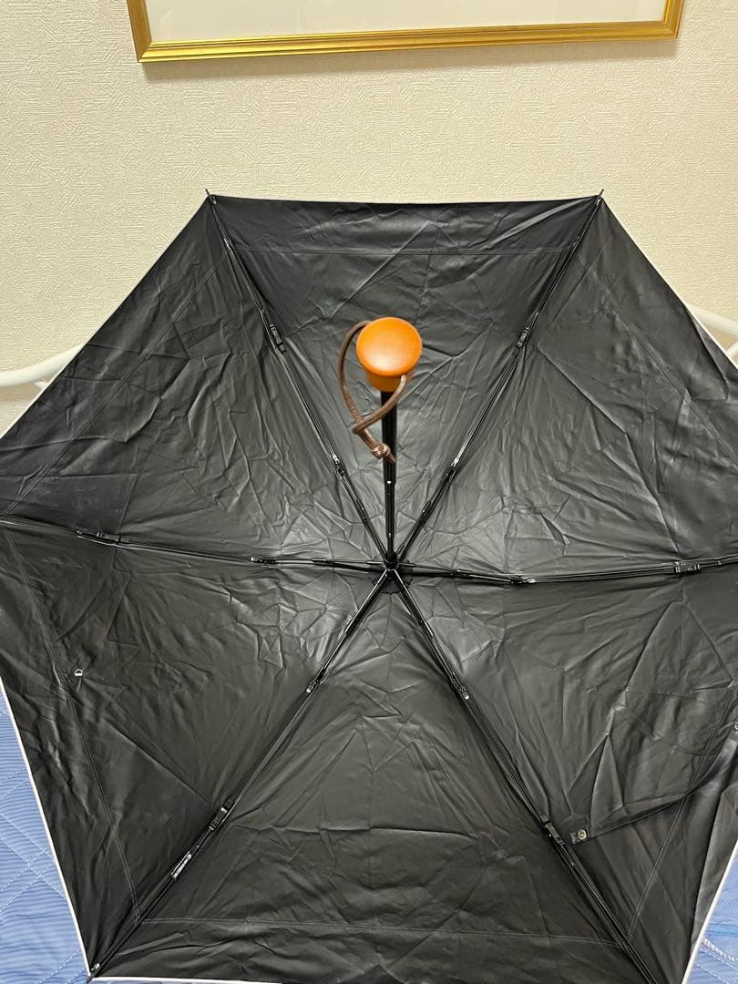 サンバリア　3段折　折りたたみ日傘 UVカット ブルー