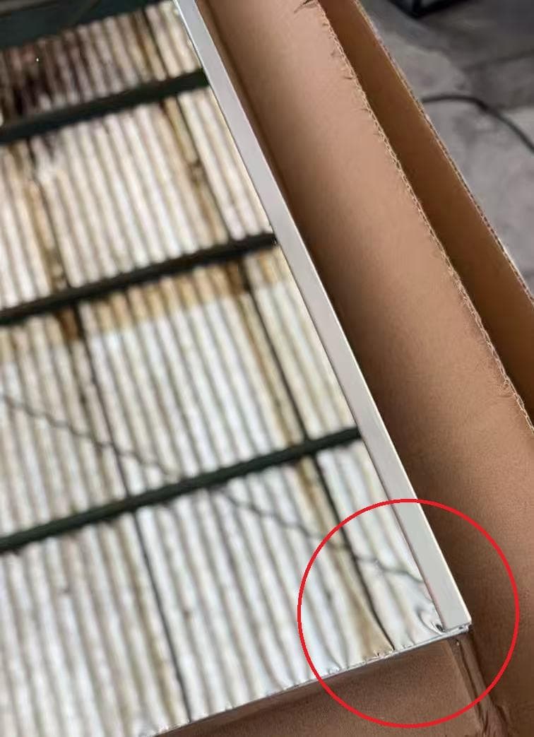 【中古】スタンドミラー 壁掛け 割れない鏡 幅80x160cm 銀色 11番