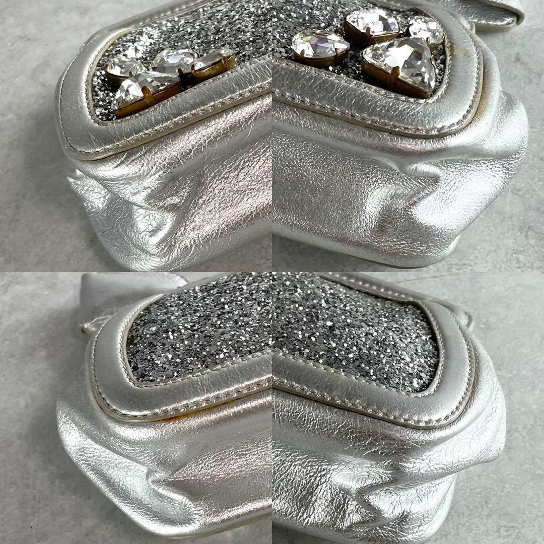 バッグ Miu Miu Sequin CrystalClutchBag Y2K Glam