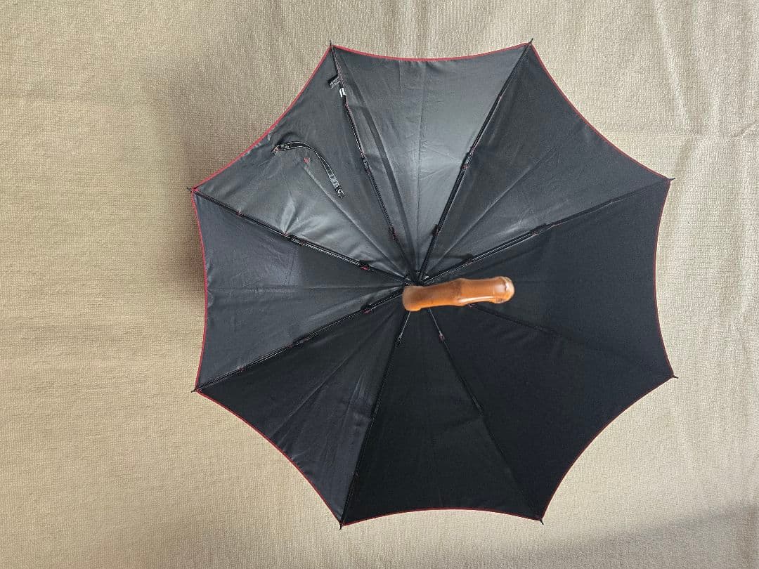 芦屋ロサブラン　2段折日傘　ローズ　曲がり竹手元　RoseBlanc