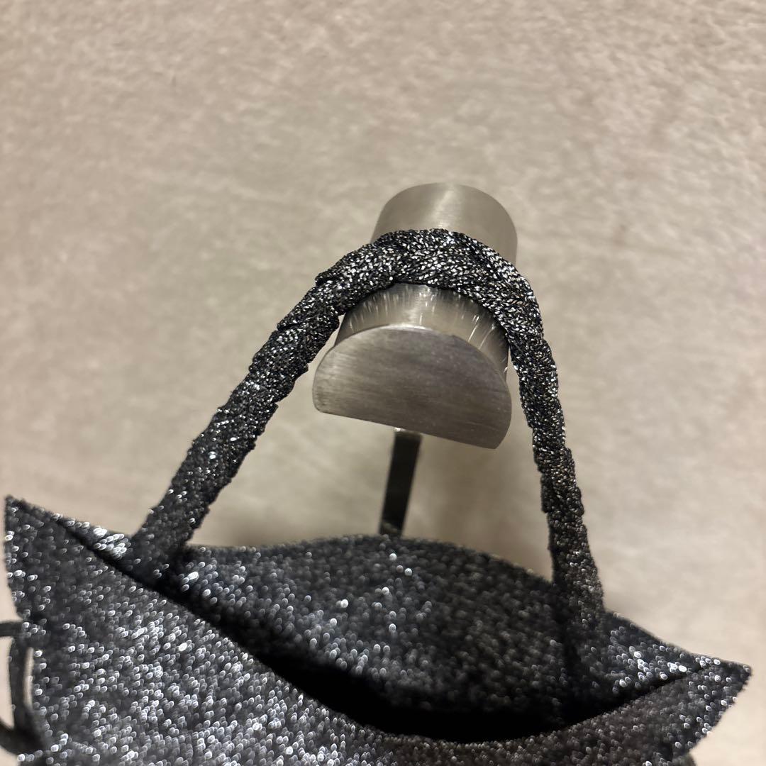 極美品⭐️pleats please プリーツ　巾着　バック　フリンジ