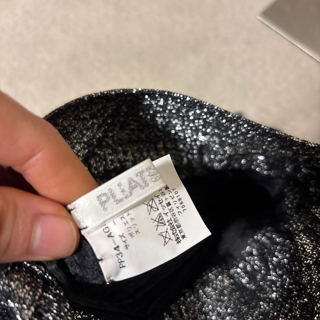 極美品⭐️pleats please プリーツ　巾着　バック　フリンジ