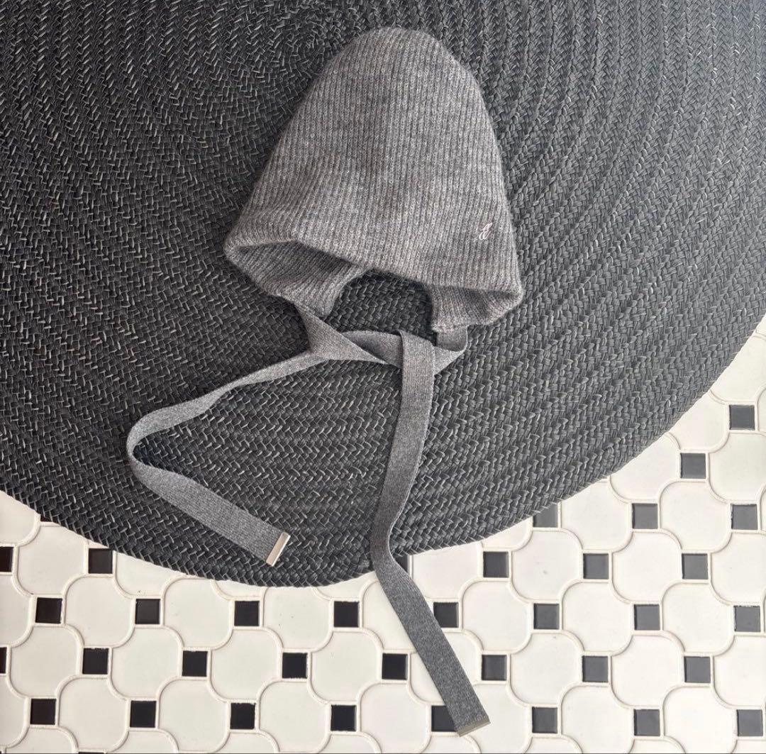 【完売品】ENTWURFEIN＜エントワフェイン＞ ニットキャップ グレー