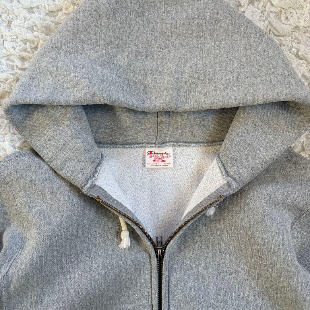 美品 チャンピオン リバースウィーブ フルジップパーカー 赤単タグ USA製
