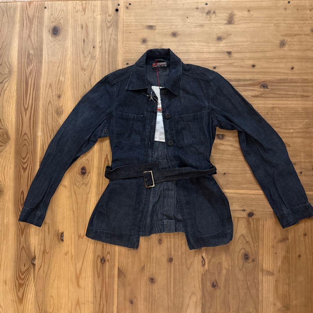 qhmirai PRADA ダークブルー デニムジャケット ベルト付き