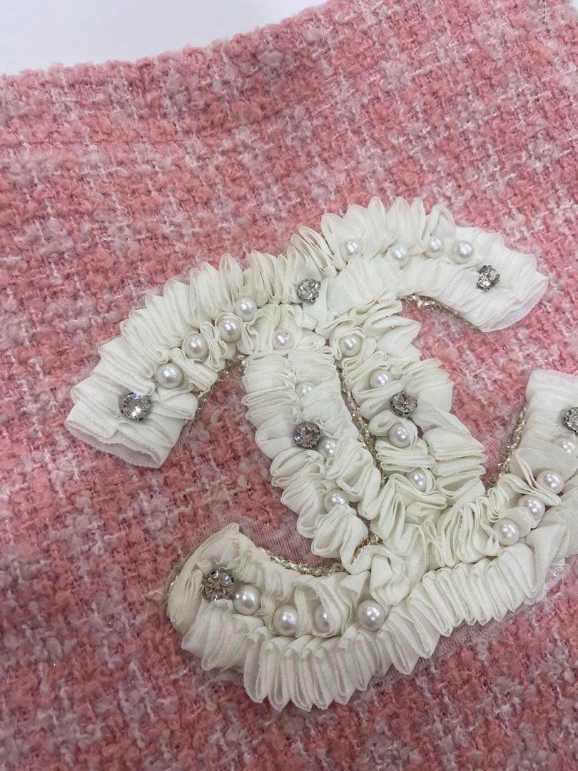 CHANEL トートバッグ　フリル　ビッグココ　シャネルノベルティ　ショルダー