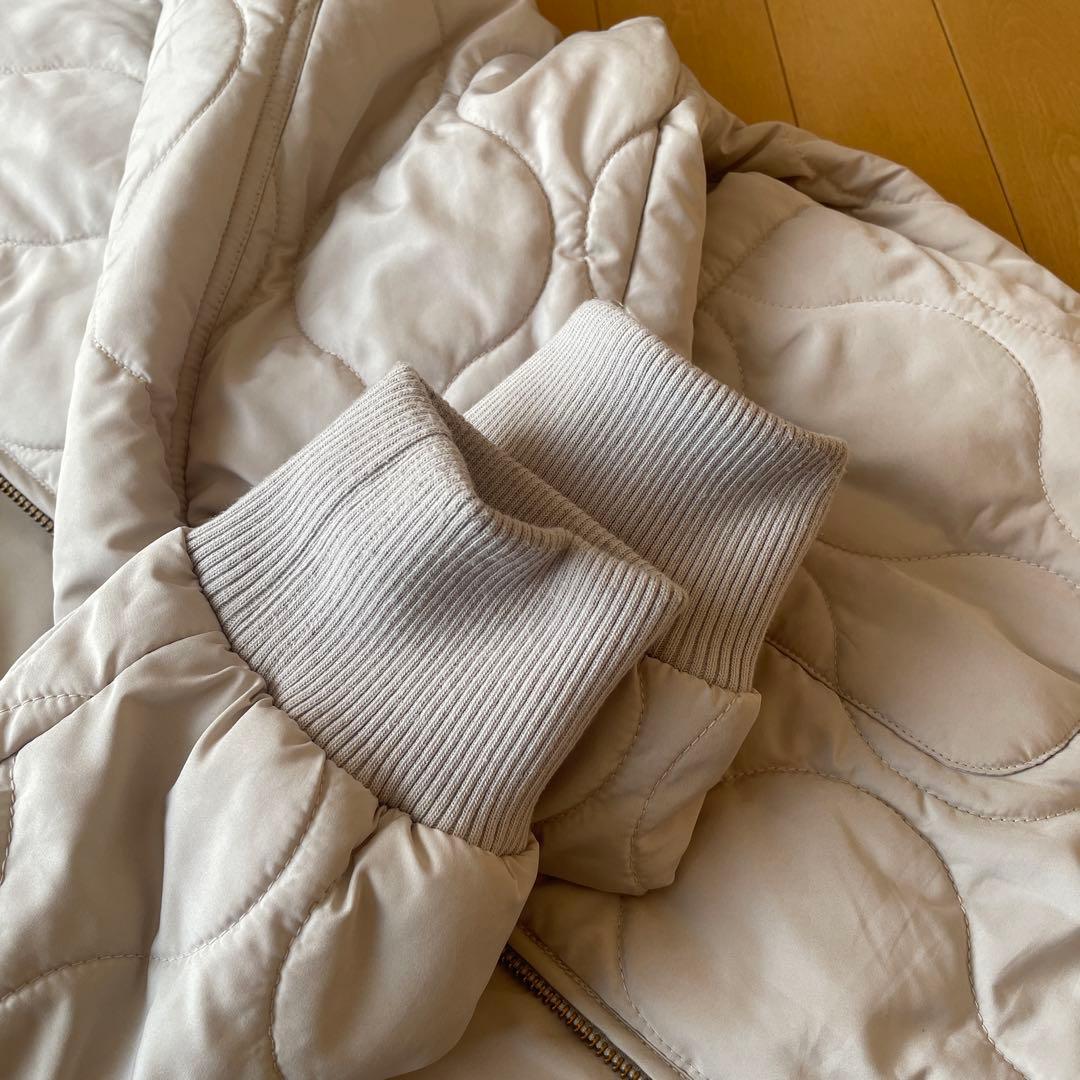 【siro de labonte 】キルティングMA-1ジャケット　エクリュ