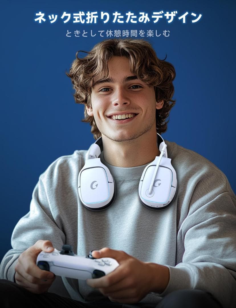 ゲーミングヘッドセット ps5 ヘッドセット 2.4G USB/Type-c