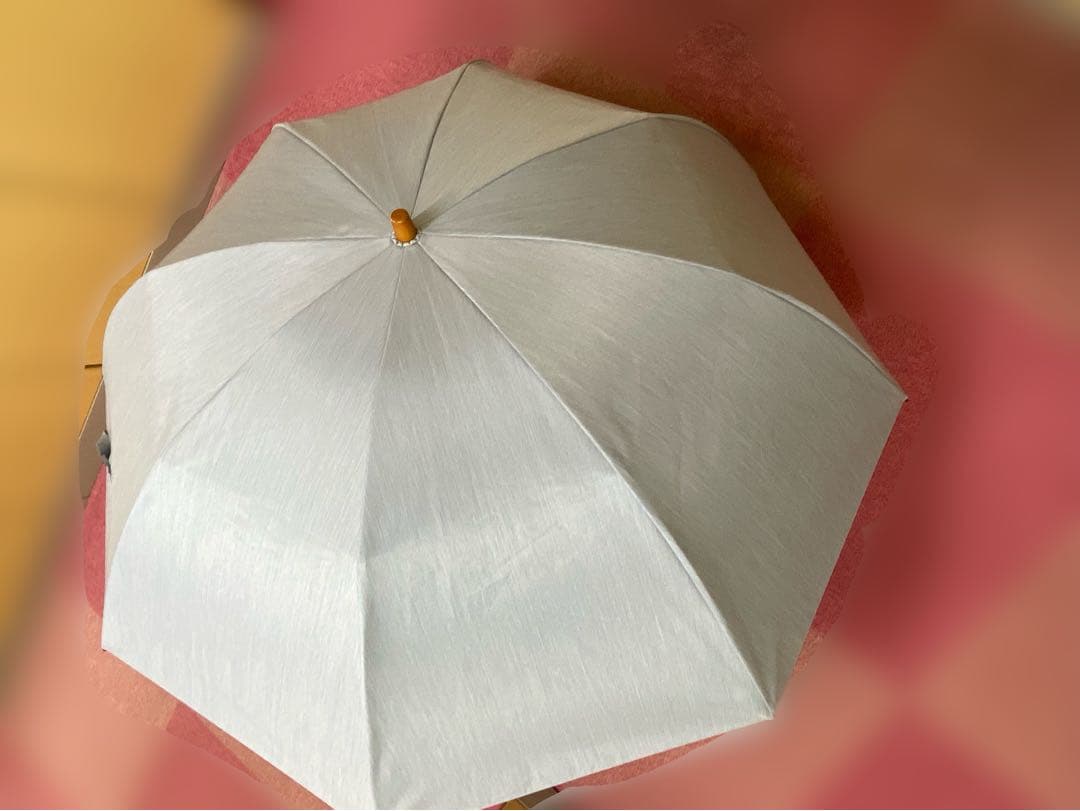 サンバリア100 折りたたみ日傘 2段折 大判 フロスト ブルー